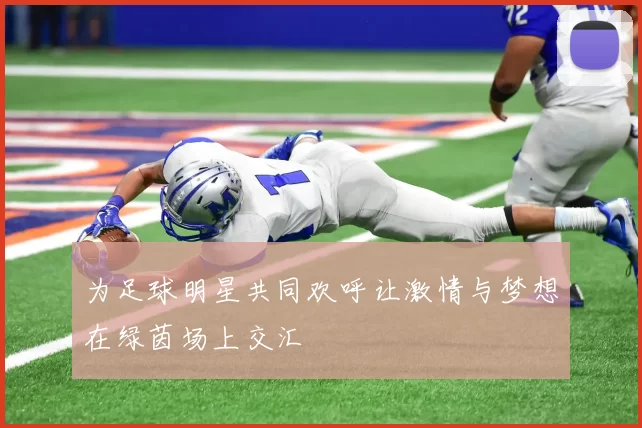 为足球明星共同欢呼让激情与梦想在绿茵场上交汇
